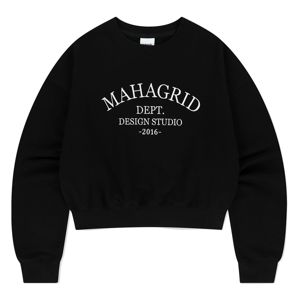 ARCH DEPT CROP SWEATSHIRT [BLACK]