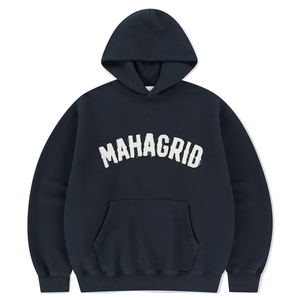 ARCH LOGO APPLIQUE HALF ZIP-UP SWEATSHIRT[PURPLE
