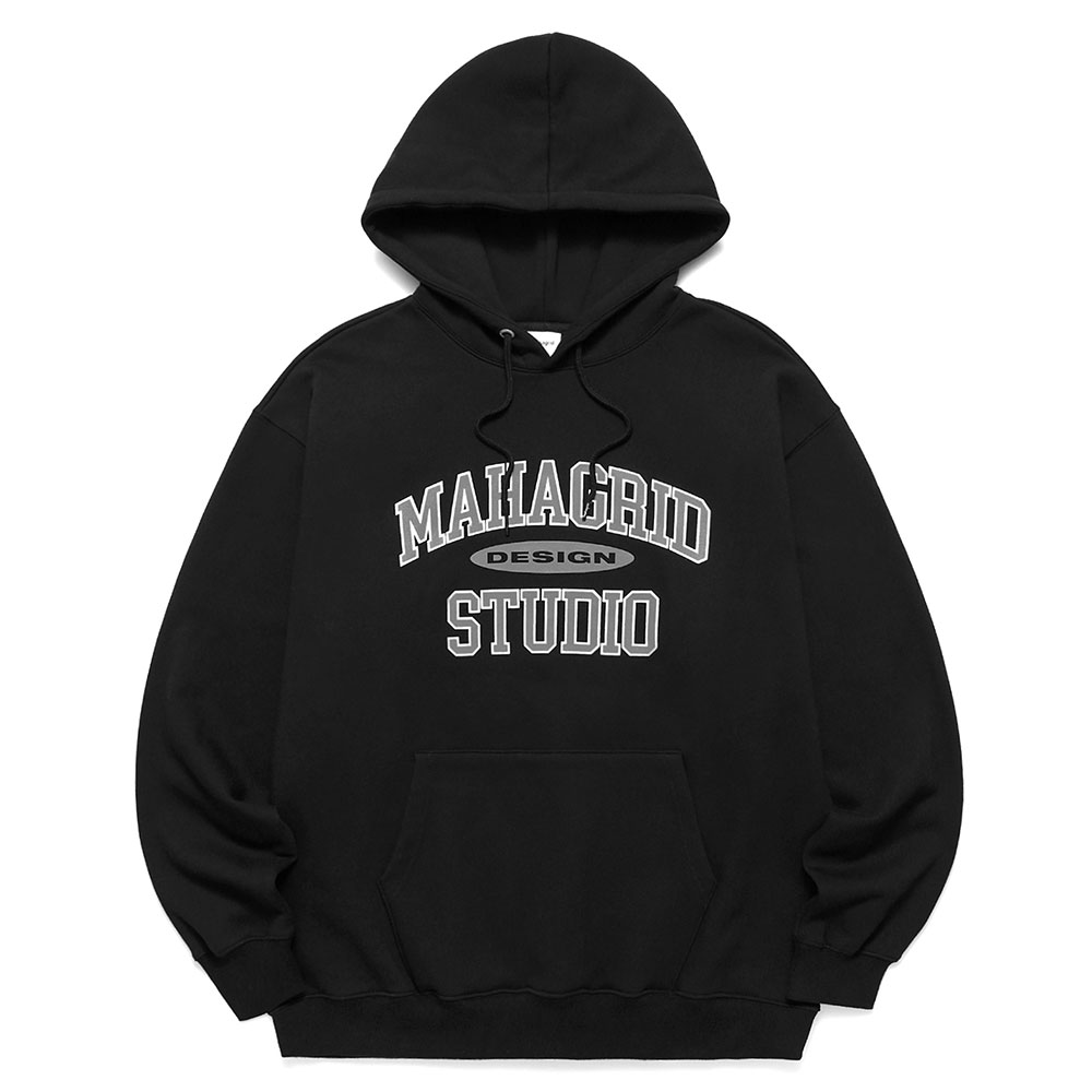 COLLEGE LOGO HOODIE[BLACK]