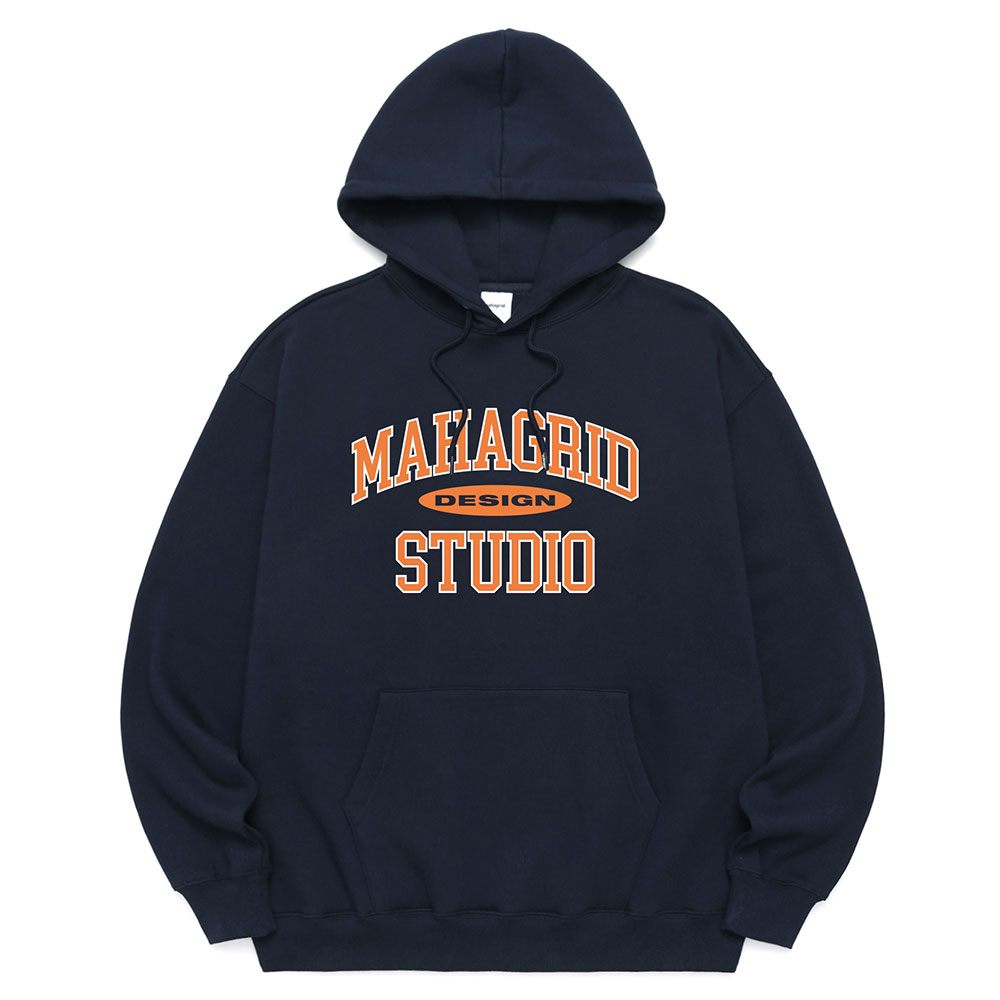 COLLEGE LOGO HOODIE[NAVY]