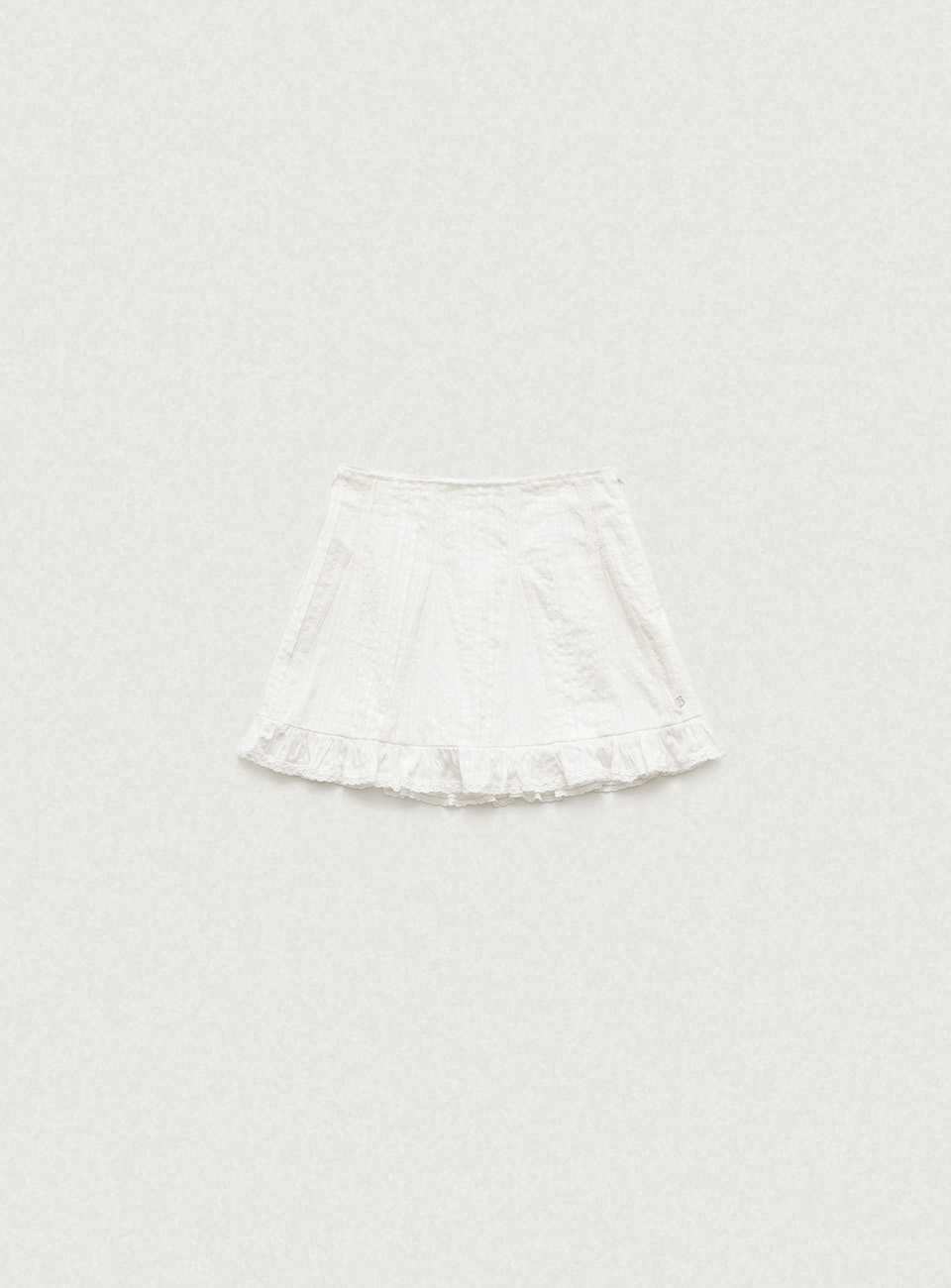 White Lignes Lace Mini Skirt