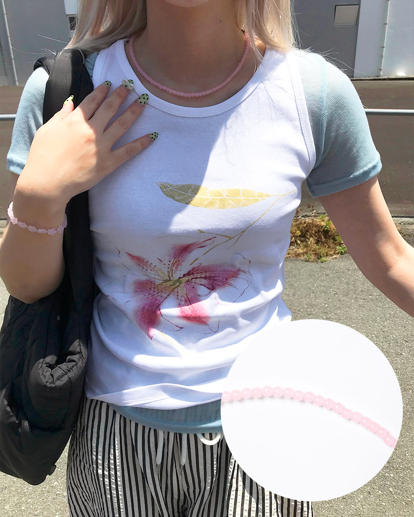 カラフルビーズネックレス