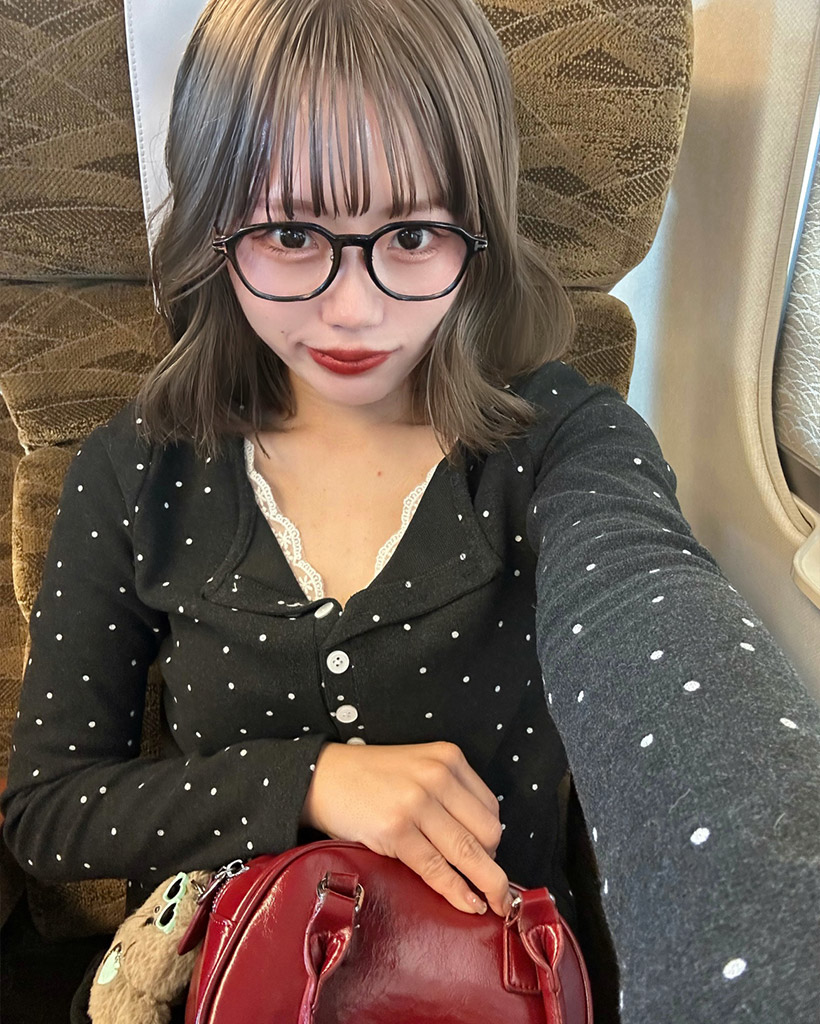 レースドットロングスリーブTシャツ