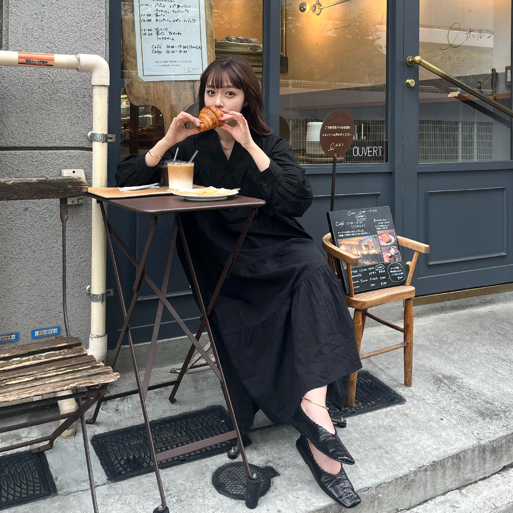 ヘンリーネックロングワンピース | ファッション通販サイト NUGU