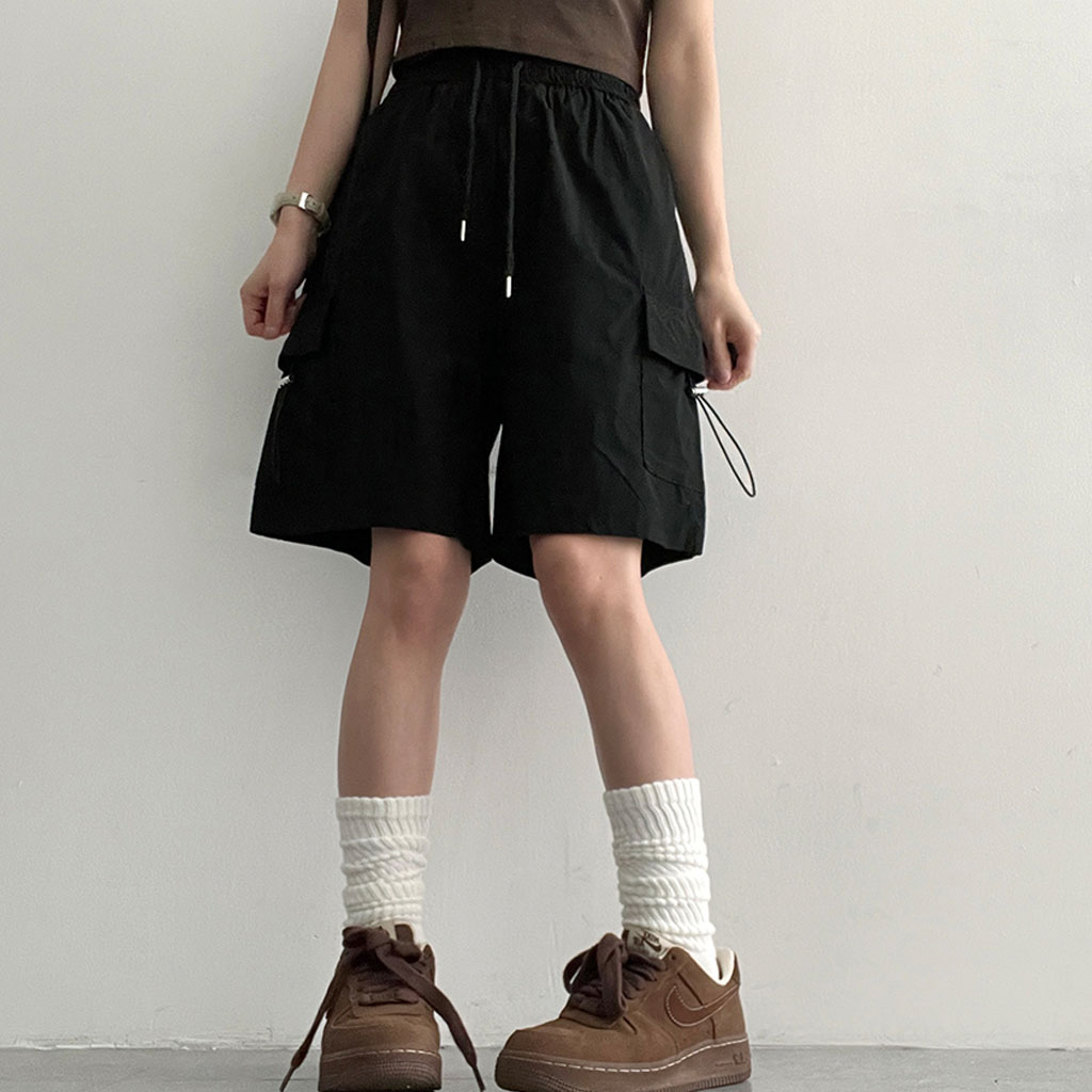 4color]ナイロンゴムショートパンツ/ハーフパンツ