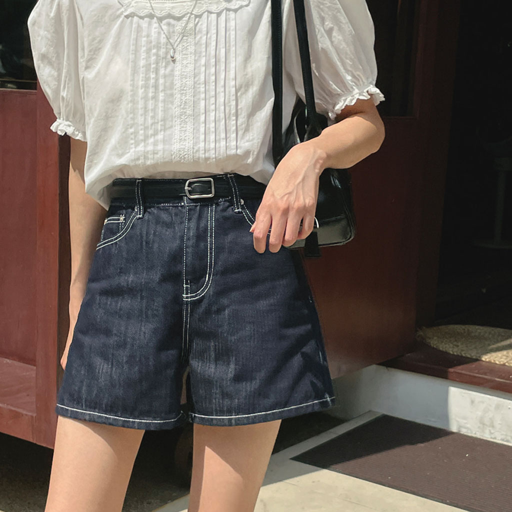 NoREMID ダークデニム ショートパンツ NOREMID ノーリミッド ダークデニム ショートパンツ - メルカリ