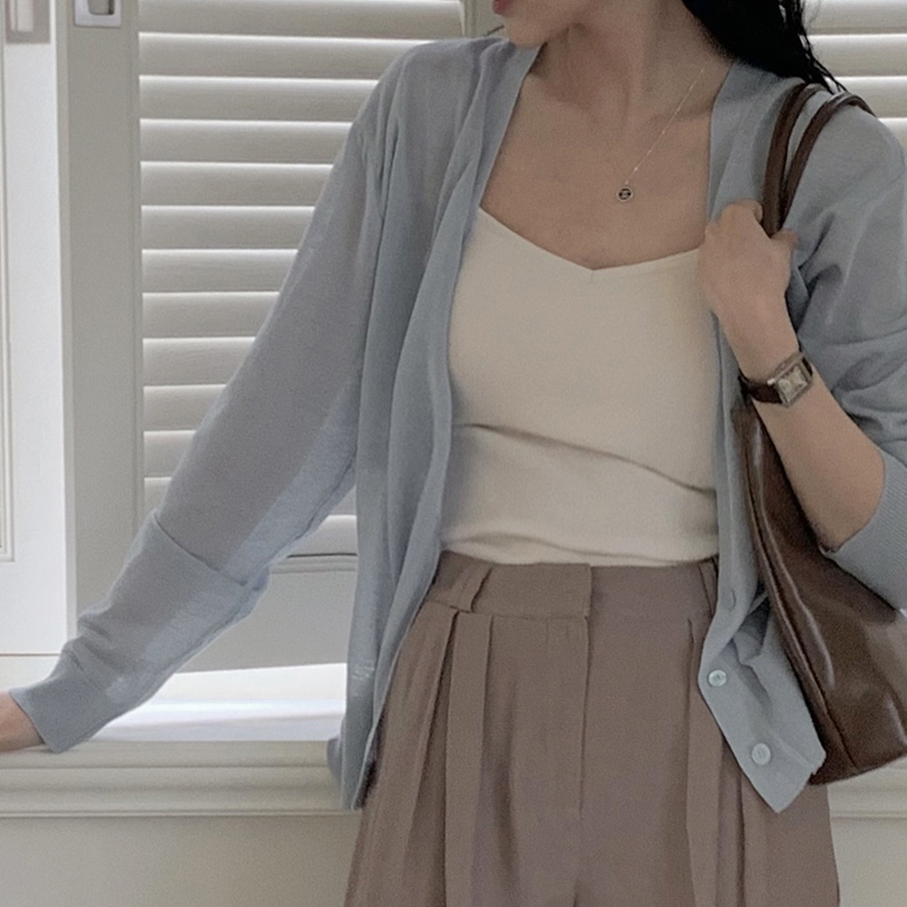 Real soft!カップ付きノースリーブ [カップ付き] -3color