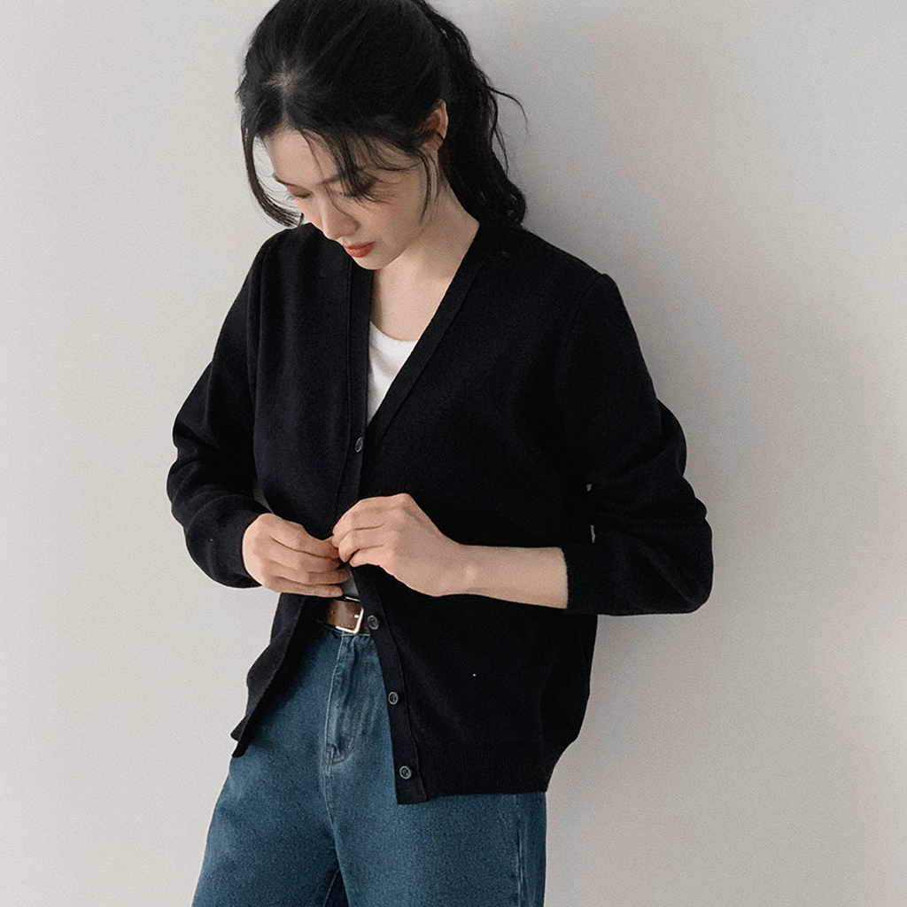 #SLOWMADE. ウールVカーディガン-5color