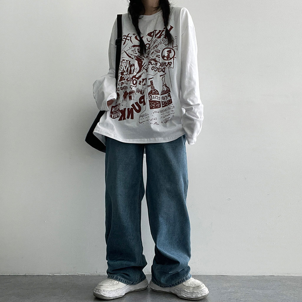 MINEDENIM - ×KIDILL WIDE ZIP & STRAPS DENIM PANTS-DISTRESSED