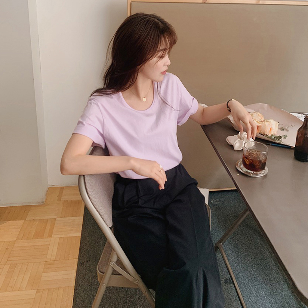 #SLOWMADE. UネックTシャツ-7color