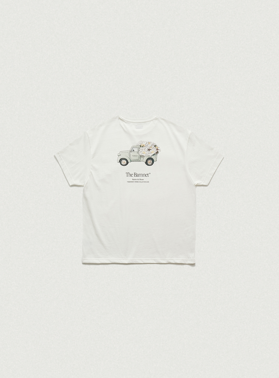 The Barnnetホワイト半袖Tシャツthe barnnet The Barnnet] White Logo T-Shirt 正規品 韓国ブランド 韓国通販
