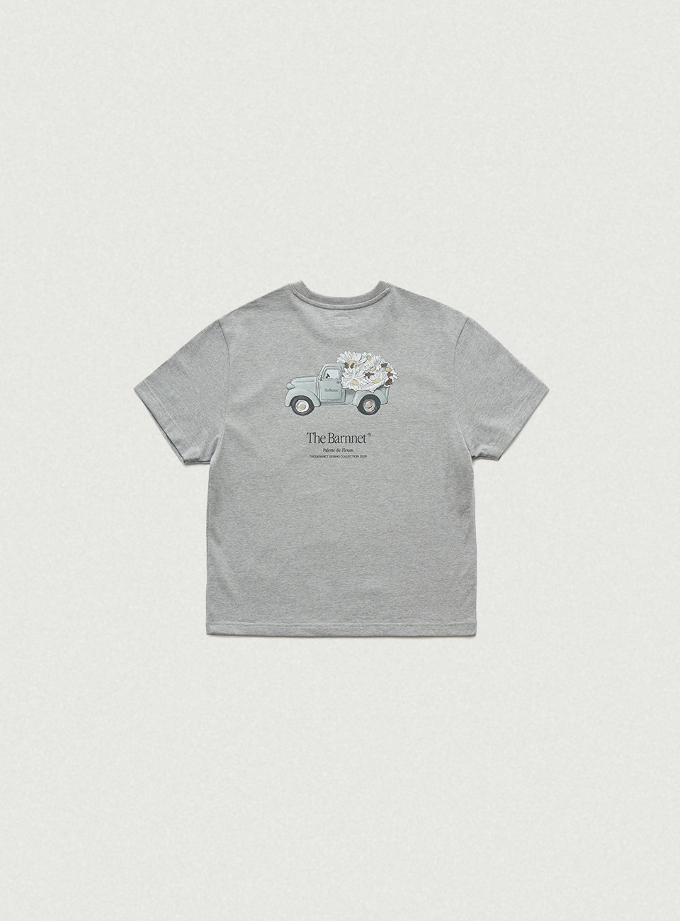 Grey Flower Car T-Shirt