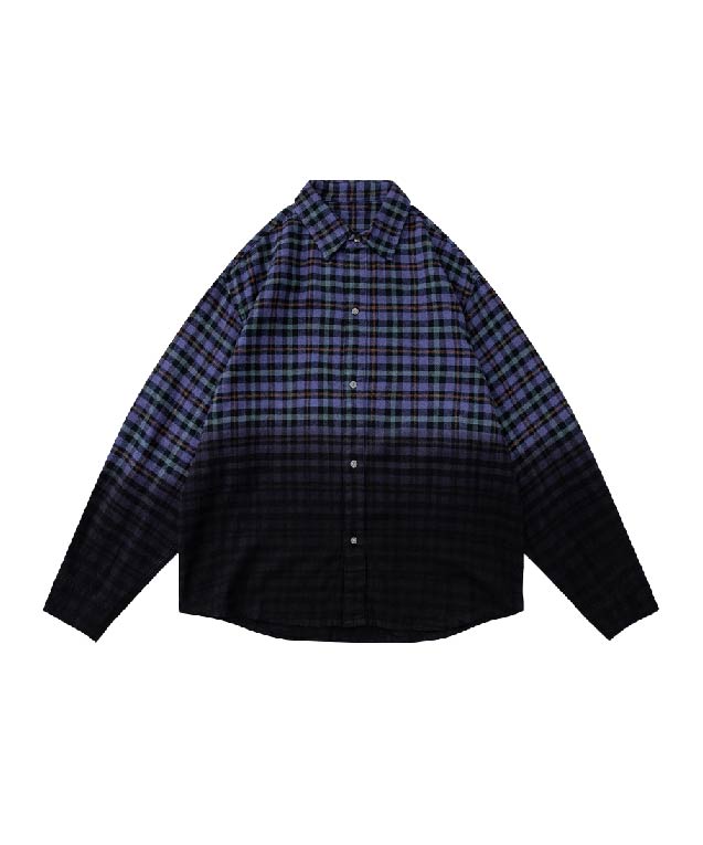 ちちう グラデーションチェックスタイルシャツ | ファッション通販サイト NUGU