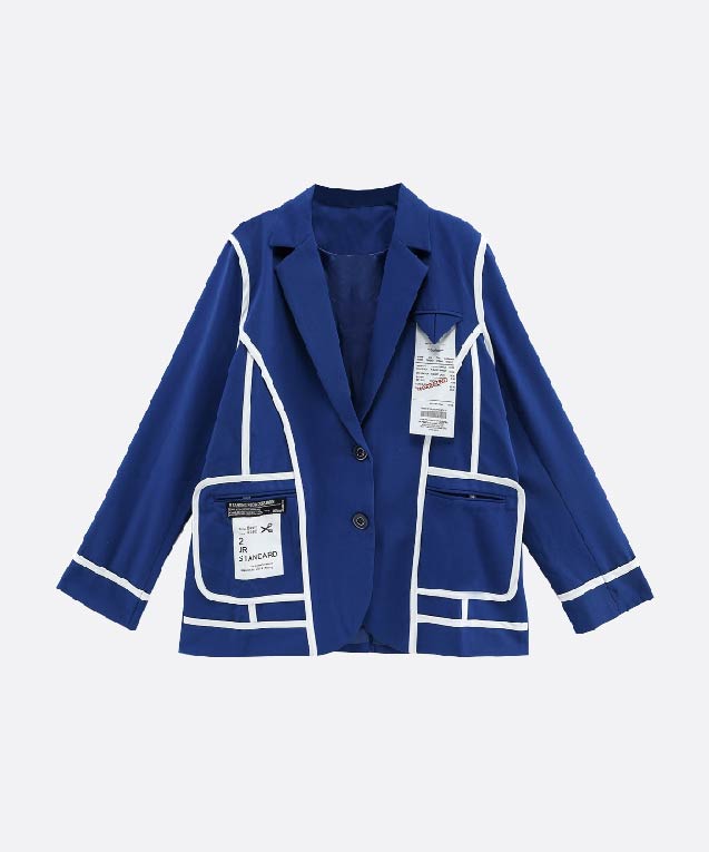 極美品✨SHIPSウールモヘヤ混ジャケット コバルトブルー XL 段返り sanpo kuschel ふわっと頼れるアウター 返品交換送料無料 デニム