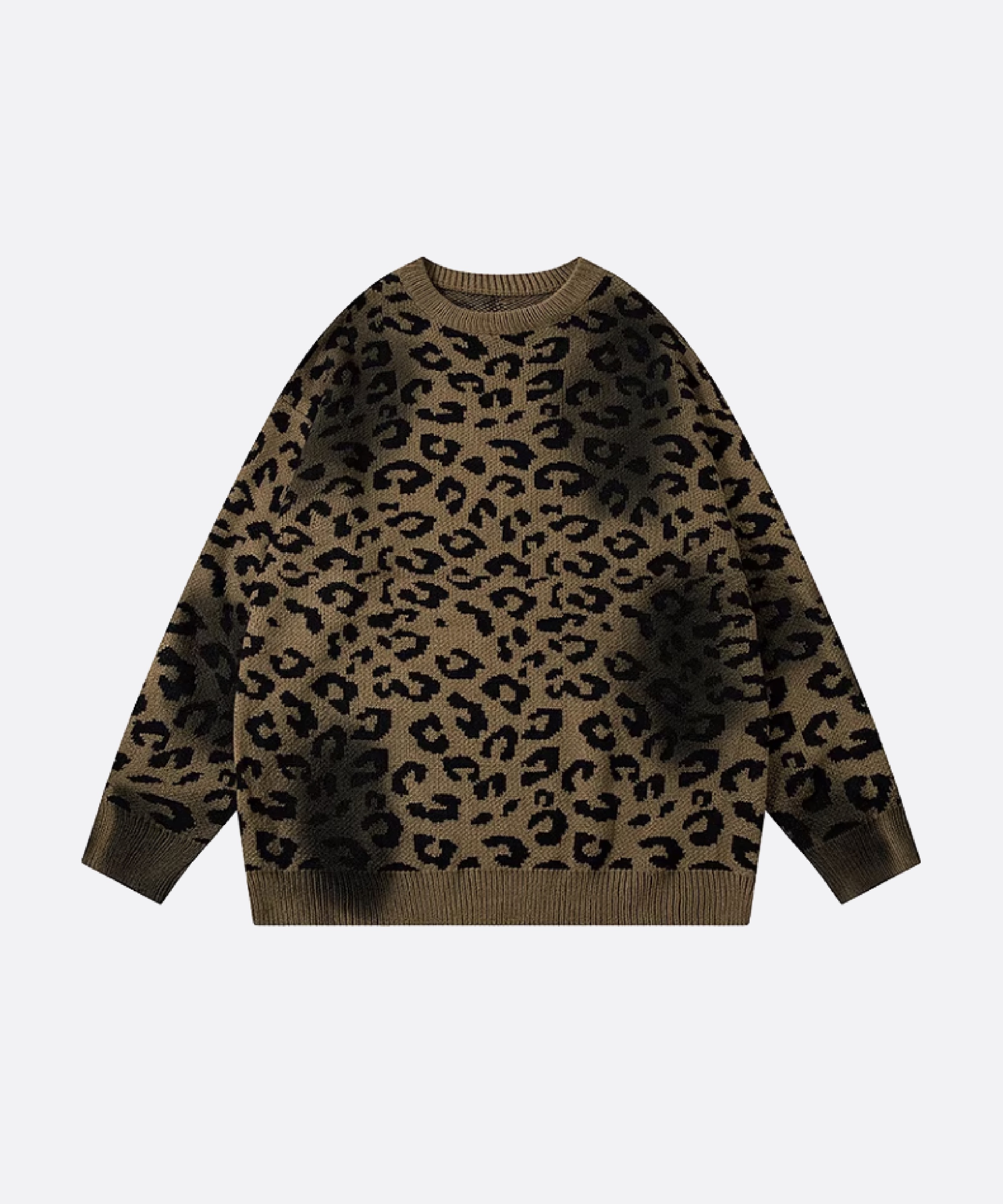 レオパードパターンセーター