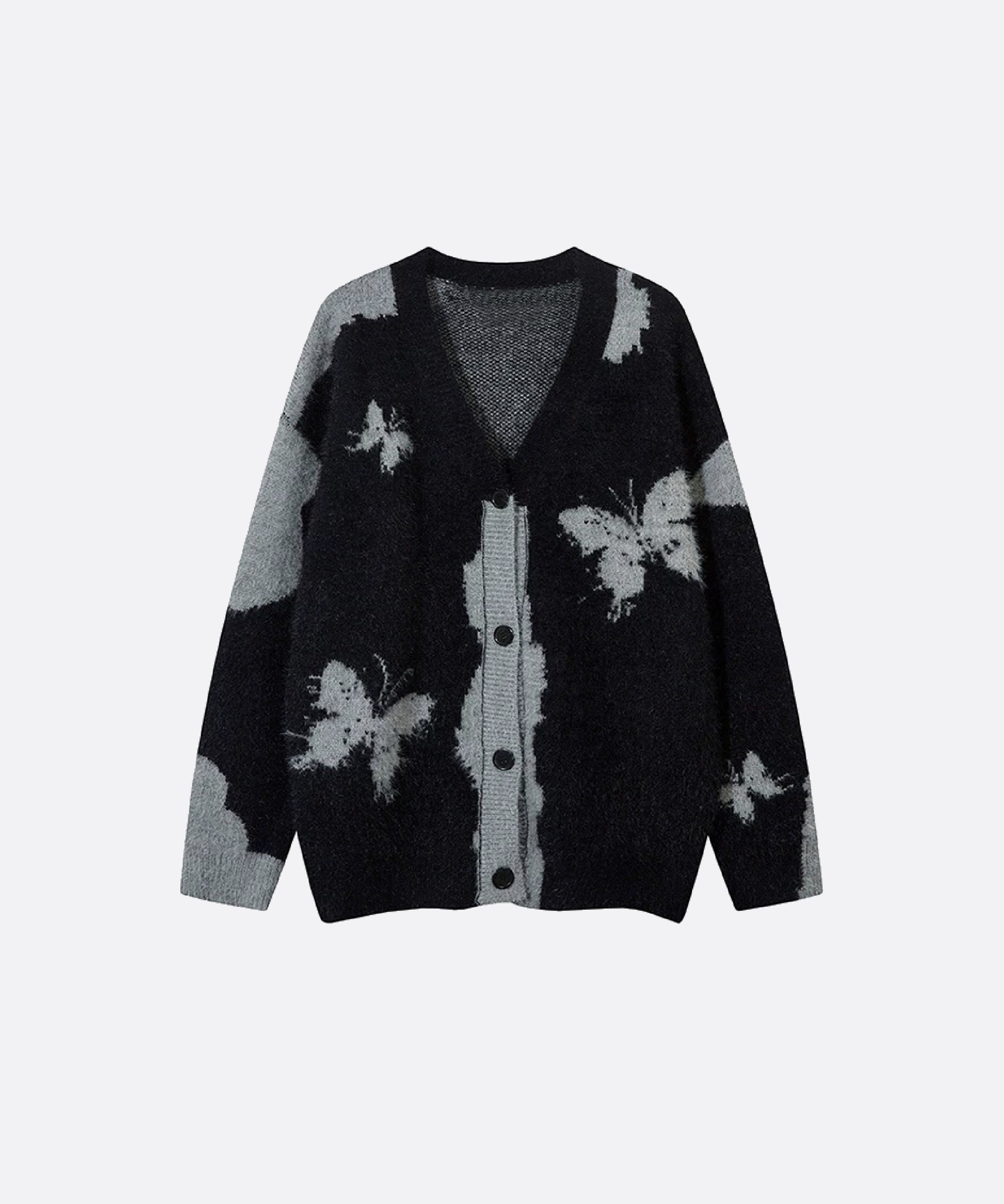 バタフライジャガードカーディガン