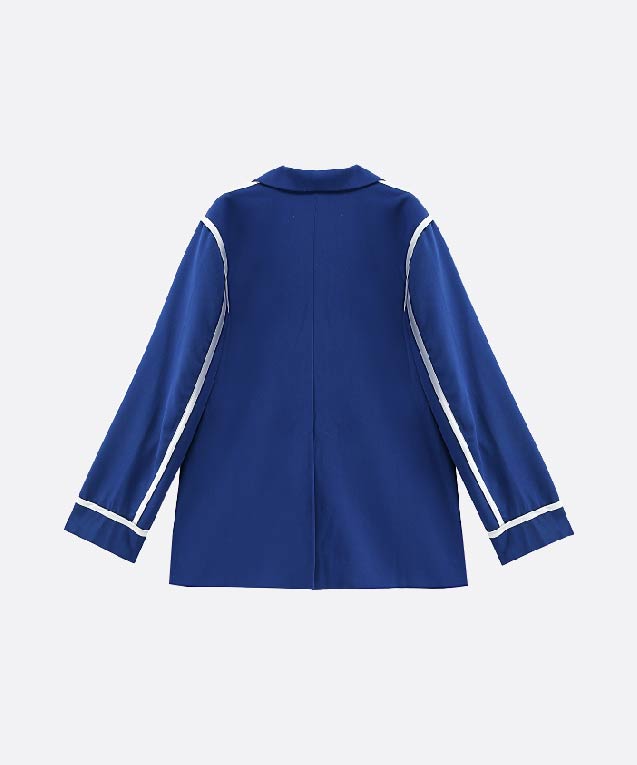 極美品✨SHIPSウールモヘヤ混ジャケット コバルトブルー XL 段返り HD Style ウール混タンカースジャケット | ライトアップ