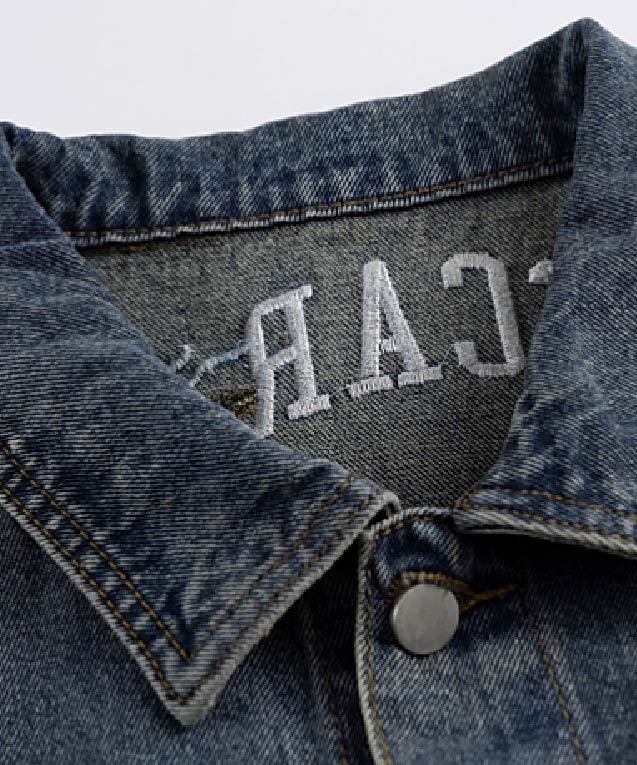 レトロ刺繍デニムジャケット | ファッション通販サイト NUGU