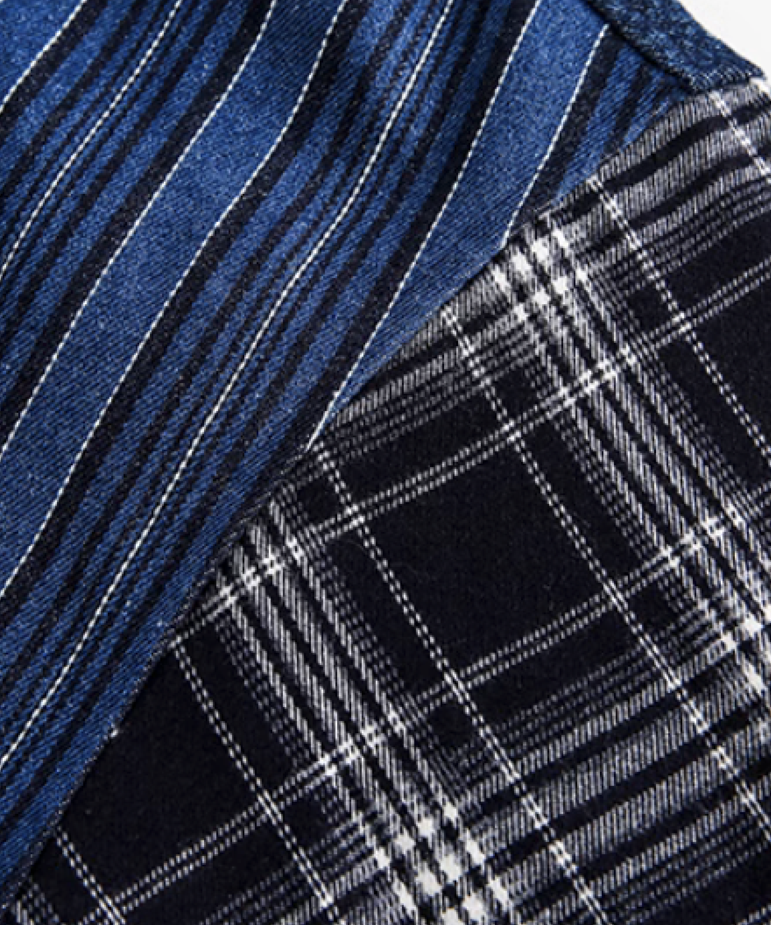 Merlett コットンデニムジャケット ノーフォーク スモッキング刺繍