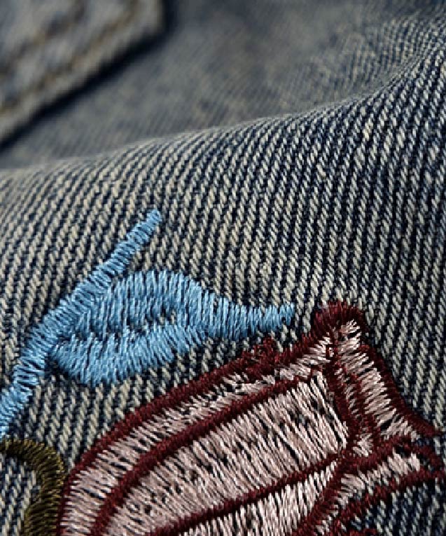 レトロ刺繍デニムジャケット | ファッション通販サイト NUGU