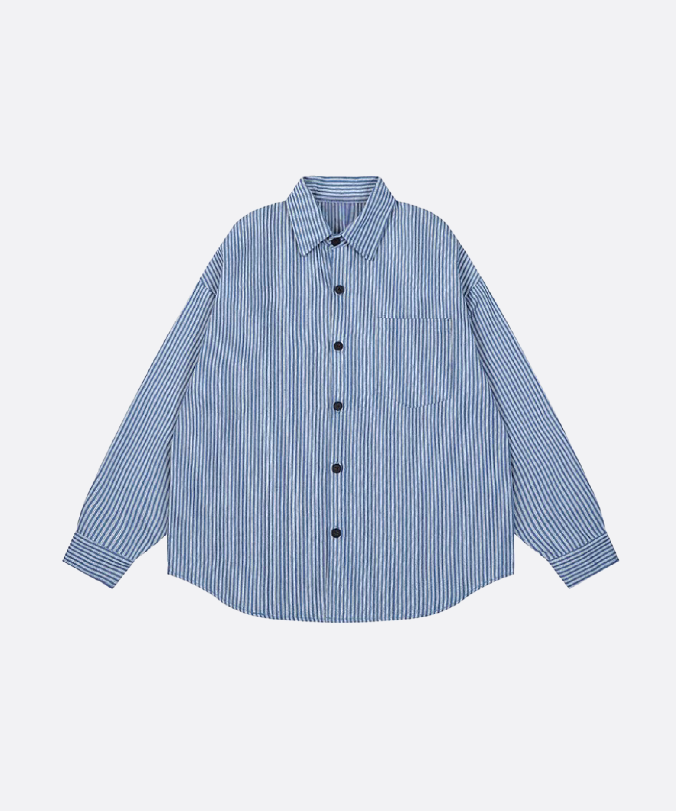 チャイナボタンストライプシャツ | ファッション通販サイト NUGU