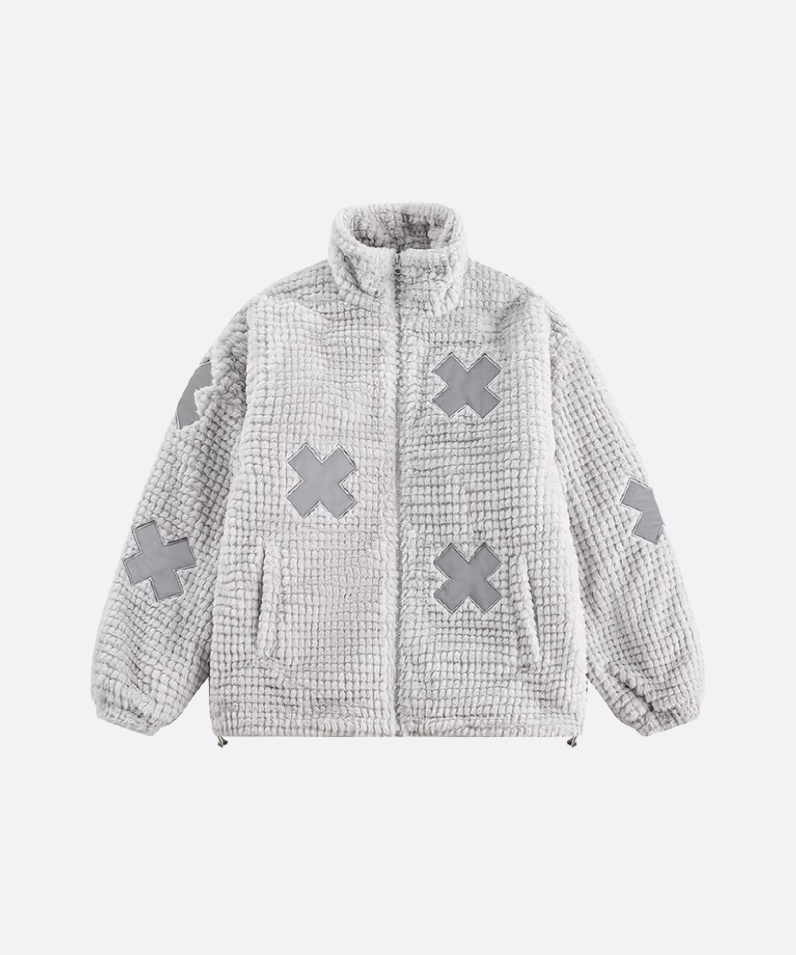 クロスフェイクファーダウンコート