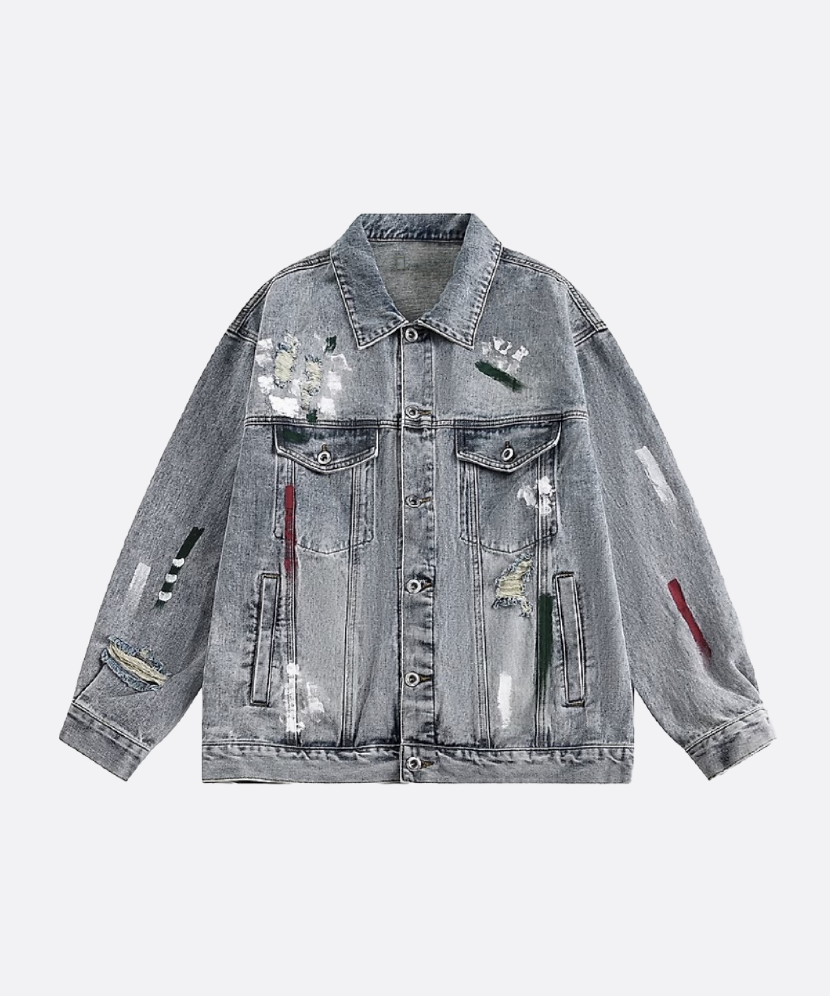 グラフィティウォッシュドデニムジャケット | ファッション通販サイト NUGU