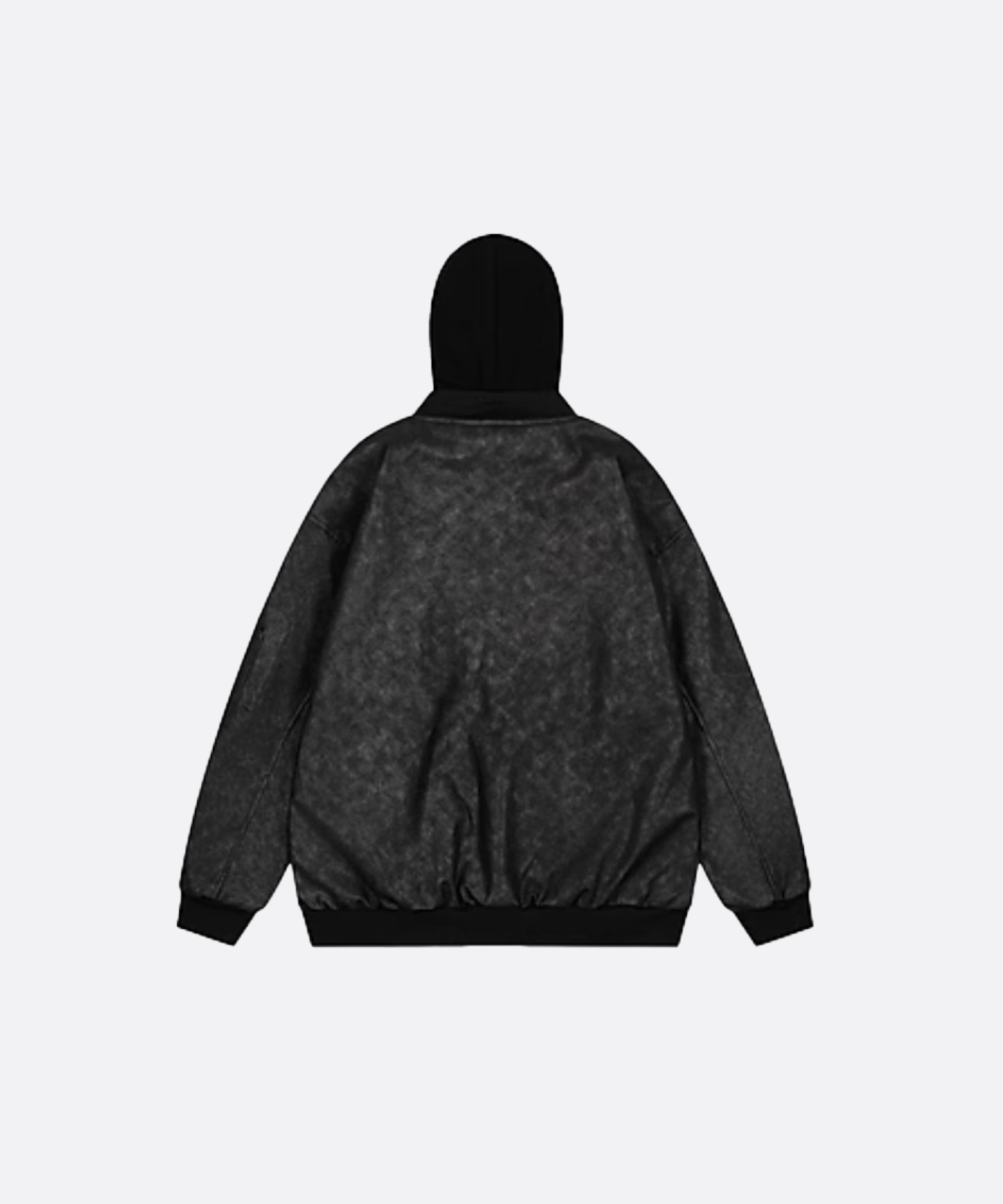 フェイクツーPUジップパーカー | ファッション通販サイト NUGU