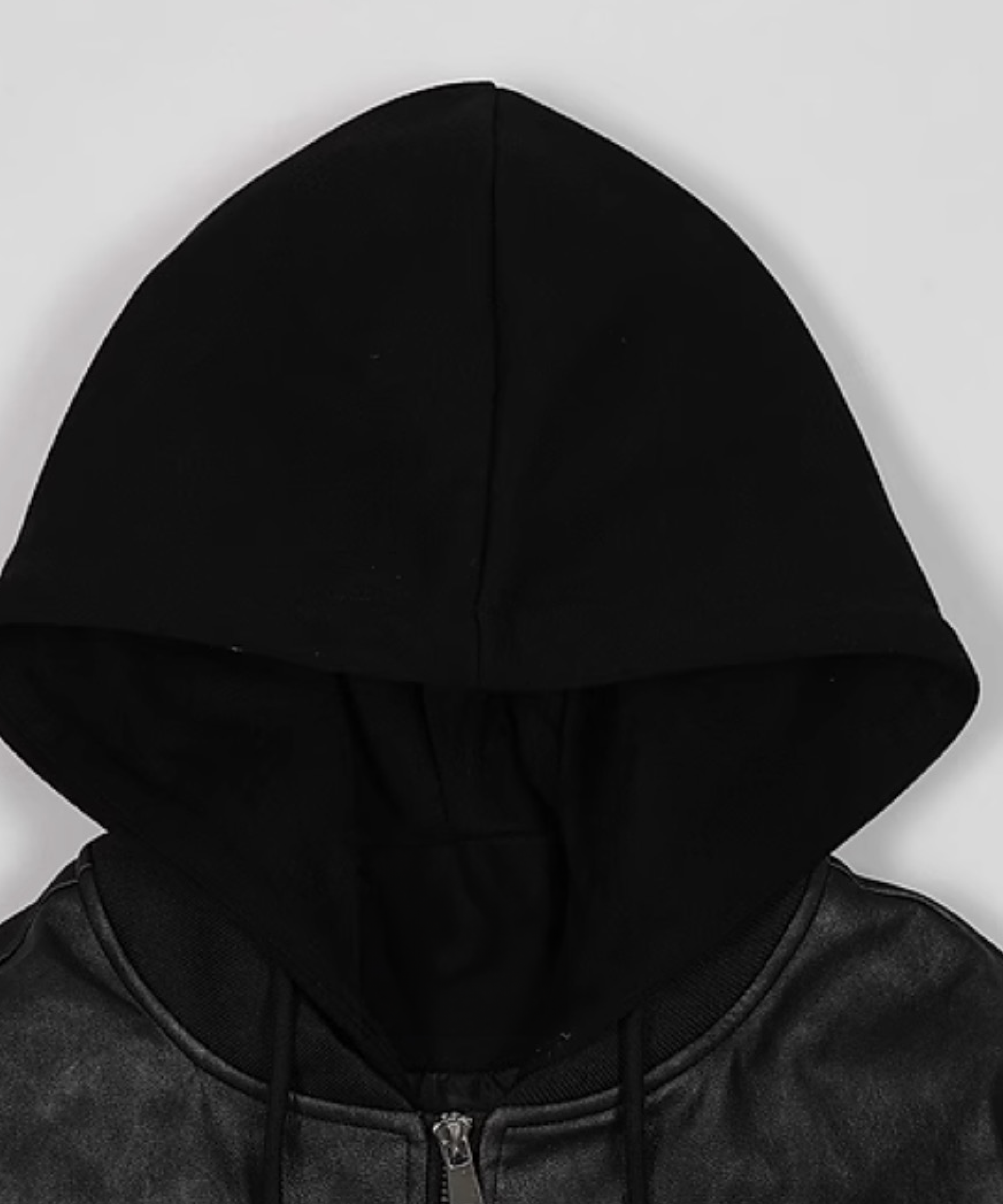 フェイクツーPUジップパーカー | ファッション通販サイト NUGU