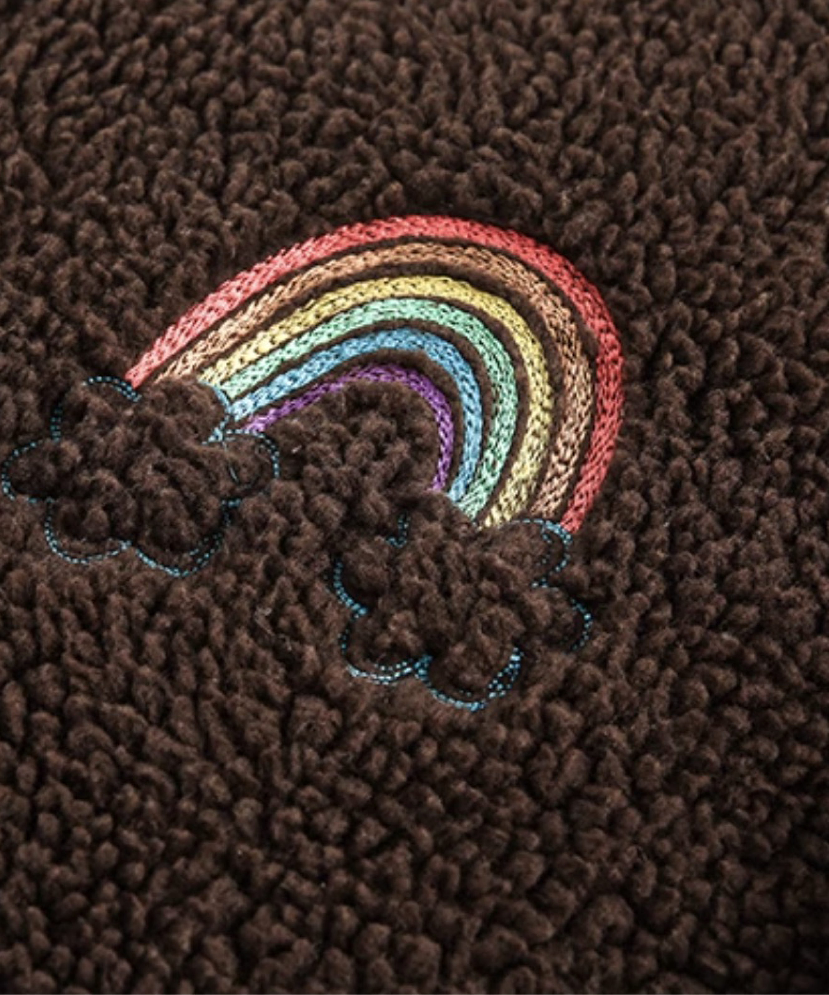 スタンドカラー ファニー刺繍ファーコート | ファッション通販サイト NUGU