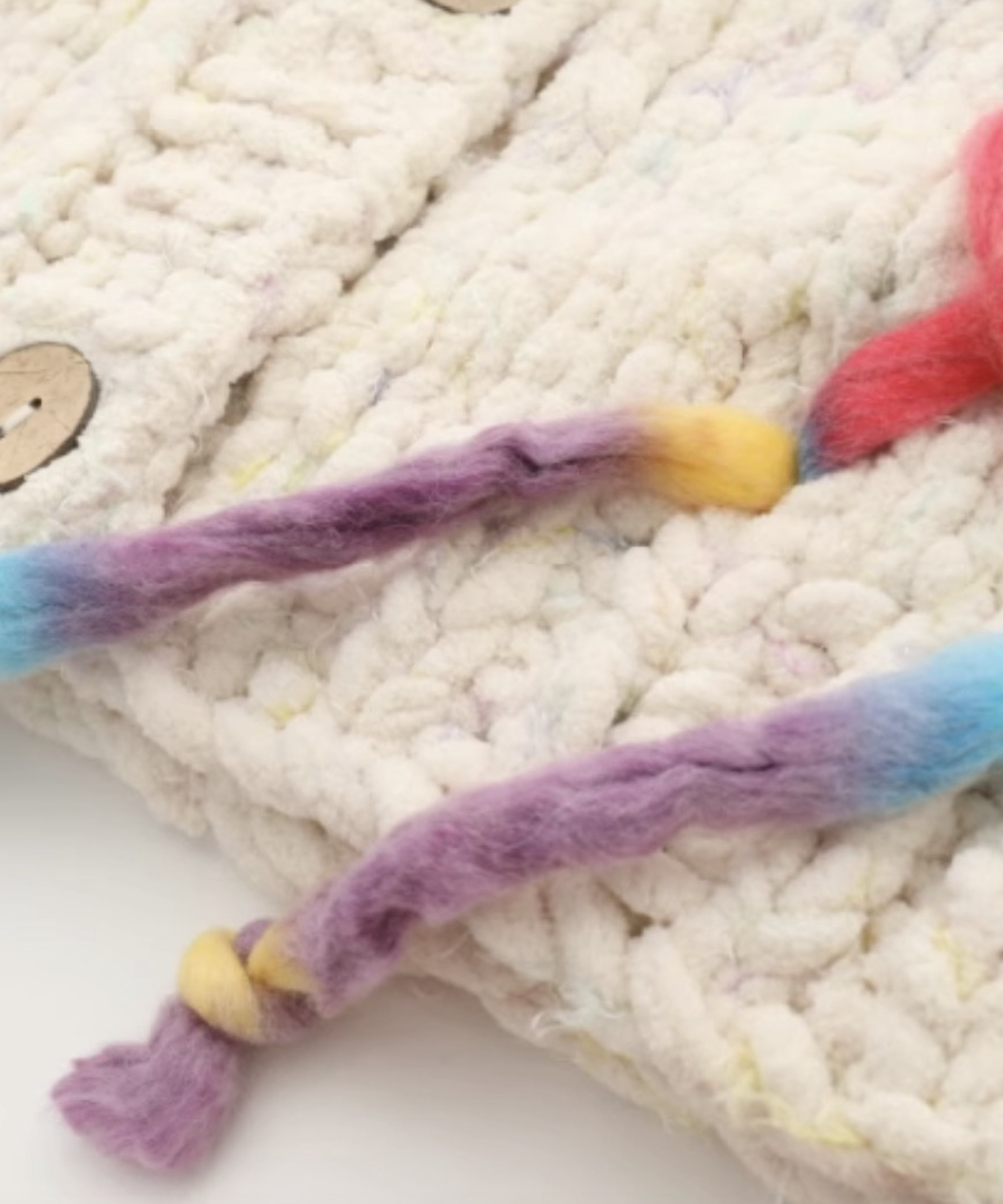 カラフルなレースアップカーディガン | ファッション通販サイト NUGU