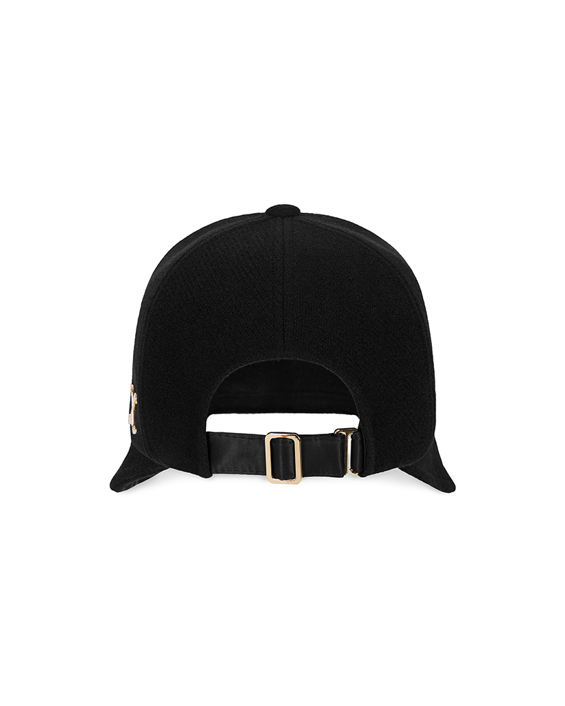 VA Curved Stud Link Bonnet Hat Black | ファッション通販サイト NUGU