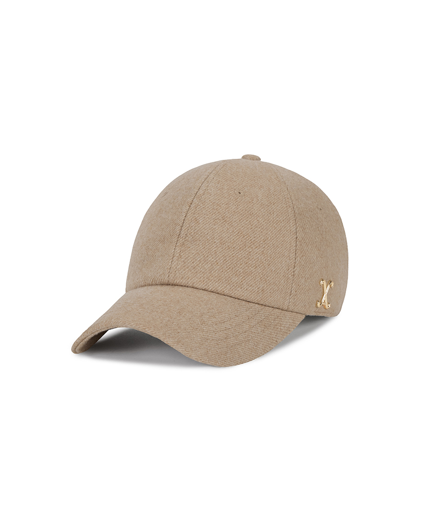 ●Ballaz Clicc VA Curved Stud Link Wool-Blend Ball Cap Beige | ファッション通販