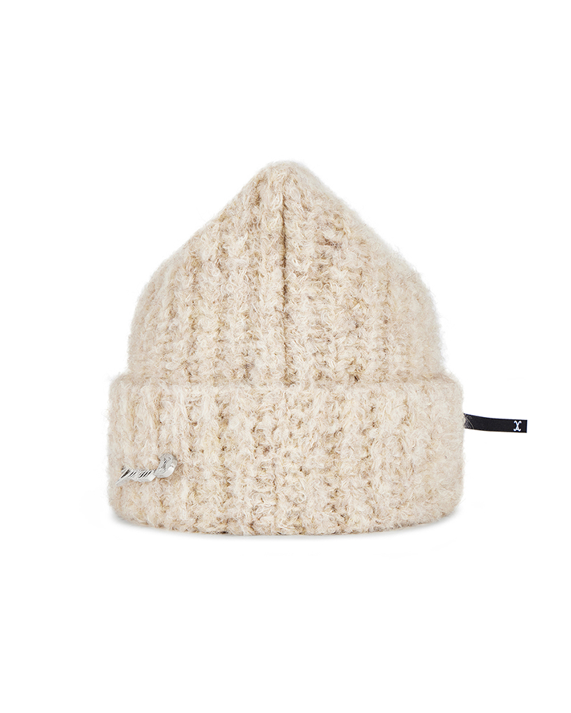 VARZAR Safety Pin Square Beanie Cream | ファッション通販サイト NUGU