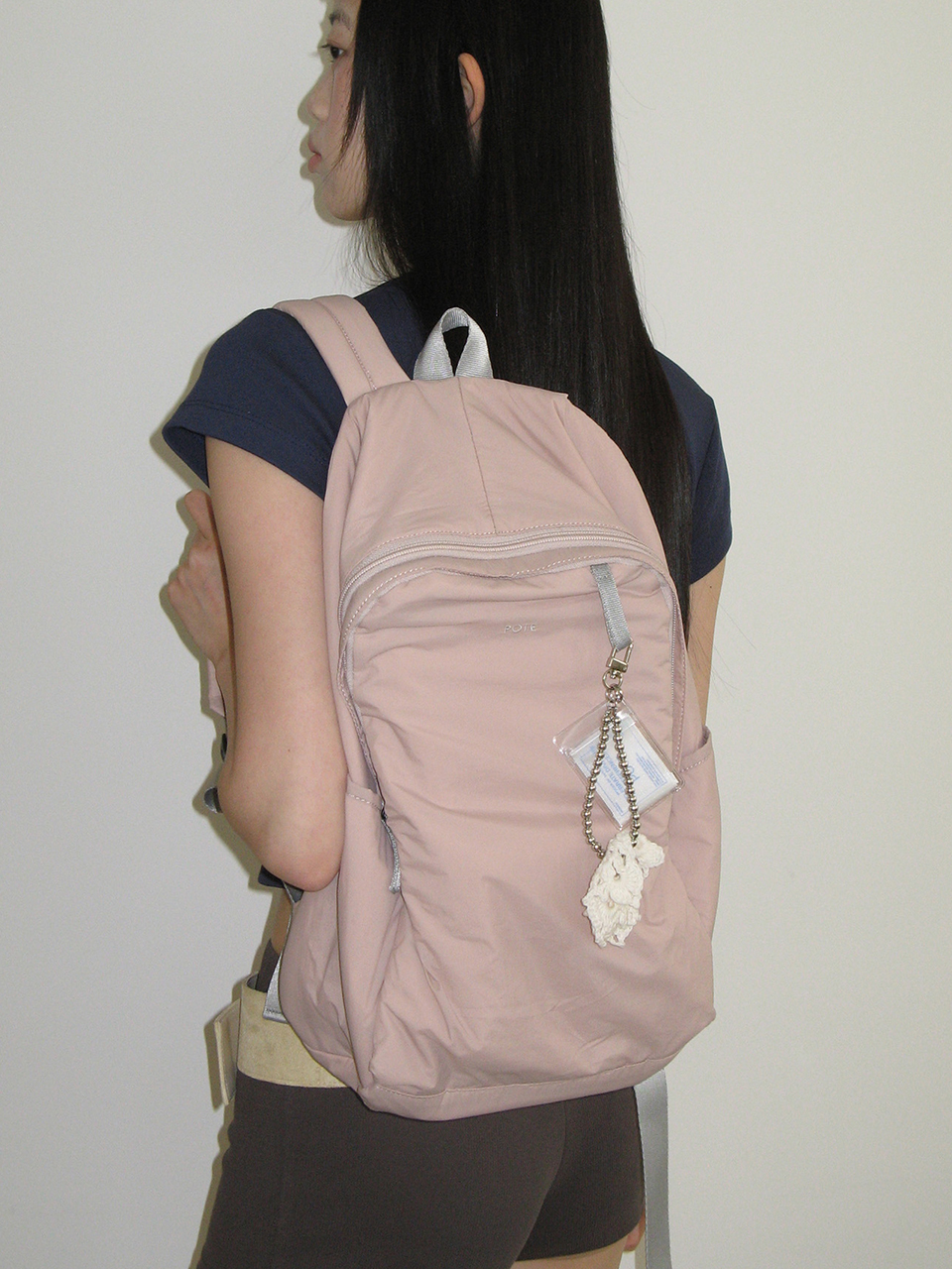 0002 HideSlot Classic Backpack _Powder Pink