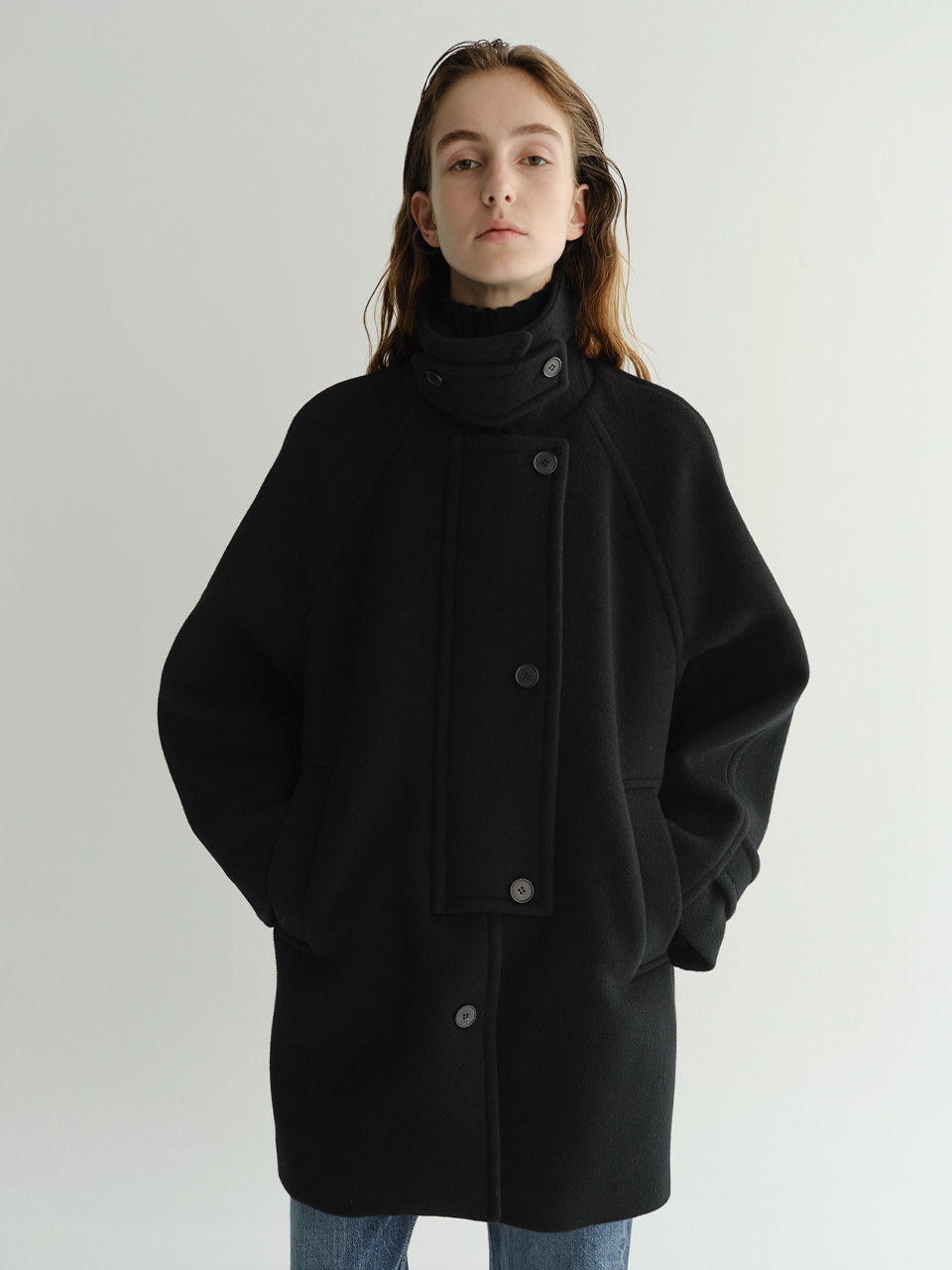 【購入特典】Half Balmacaan Coat (Black)