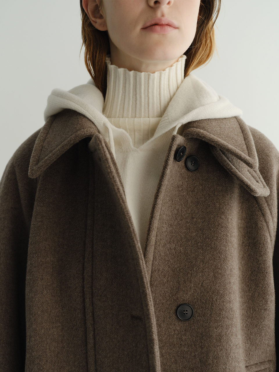 【購入特典】Fay Cashmere Hoodie Muffler (Ivory)