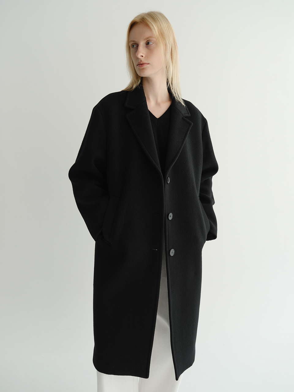 Cashmere Single Coat (Black)