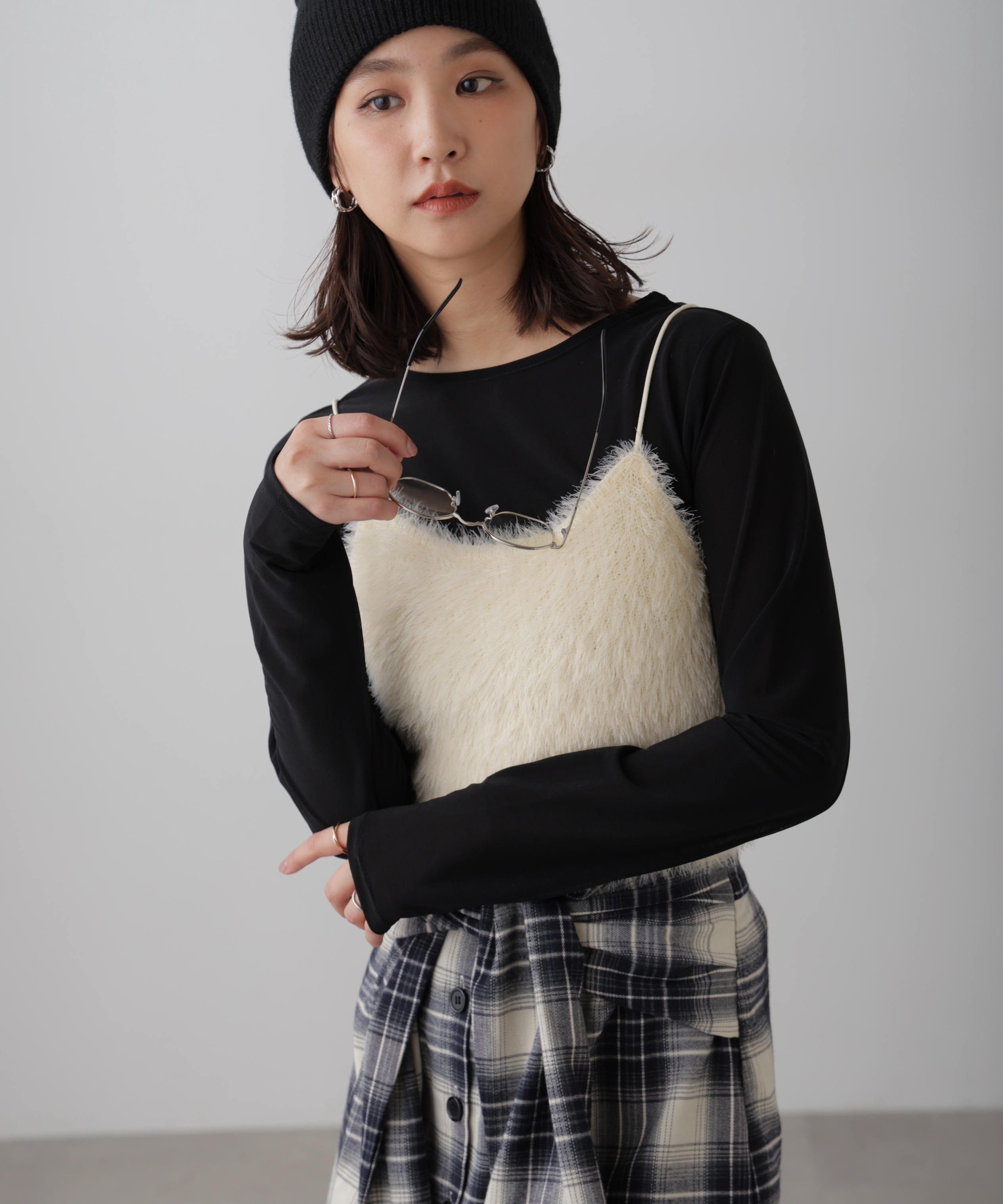 シャギーキャミソールビスチェ | ファッション通販サイト NUGU