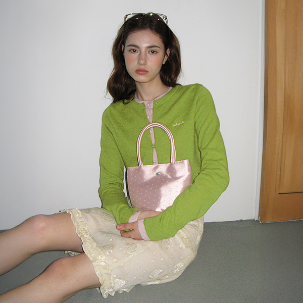 LAYERED KNIT CARDIGAN OL+PK