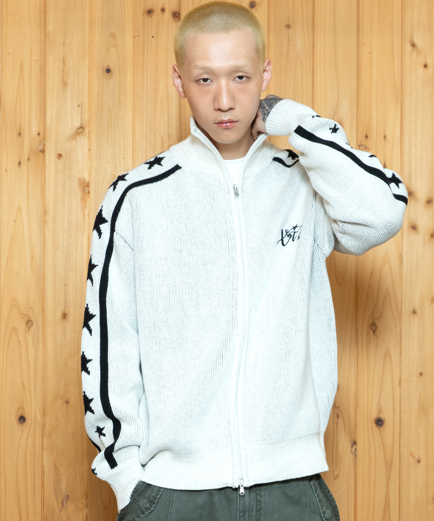 XTK173 Lesta Track Knit Zip-Up (IVORY) | ファッション通販サイト NUGU