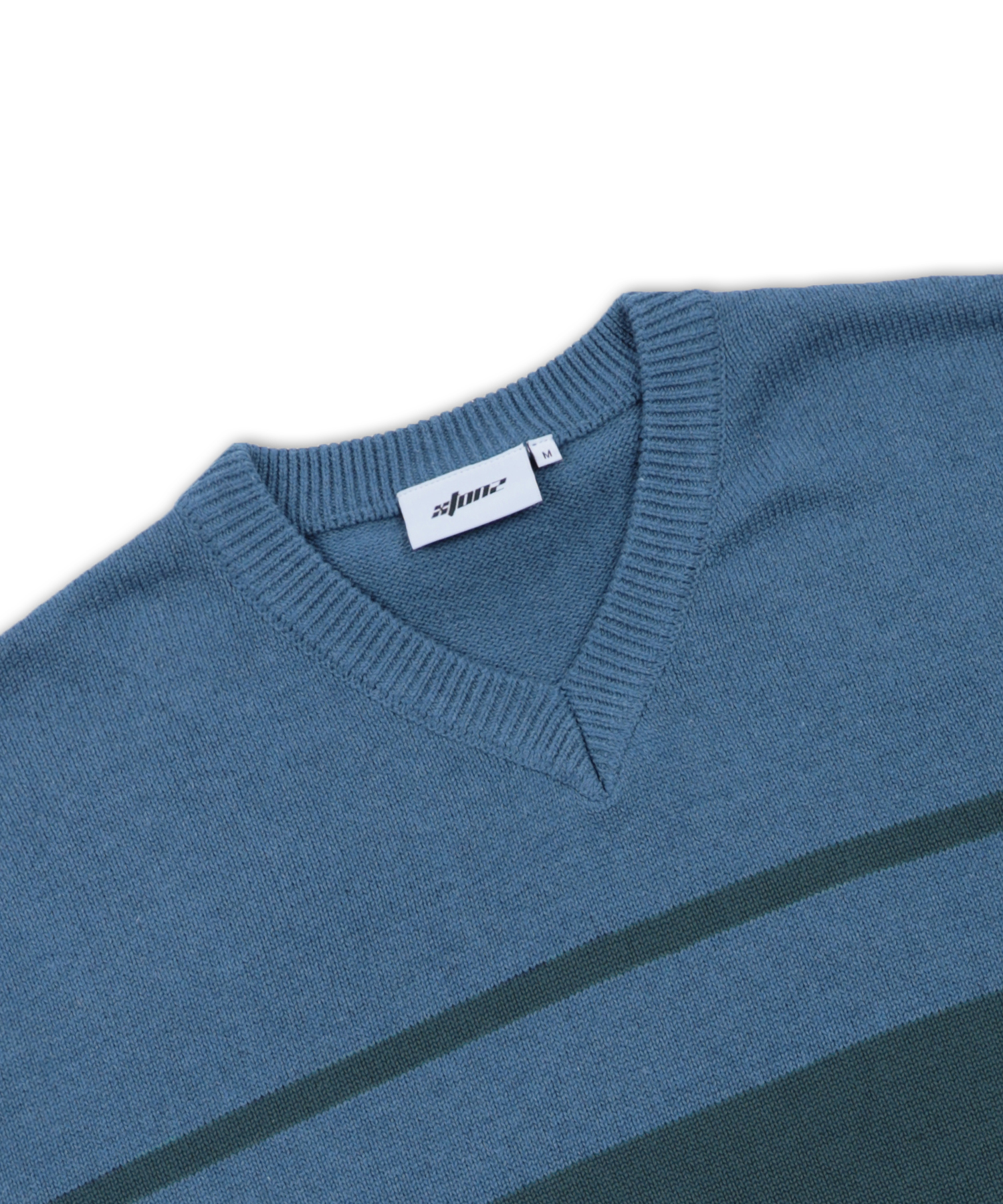 トップス K XTK175 Border V-Neck Pullover Knit (BLUE) | ファッション通販