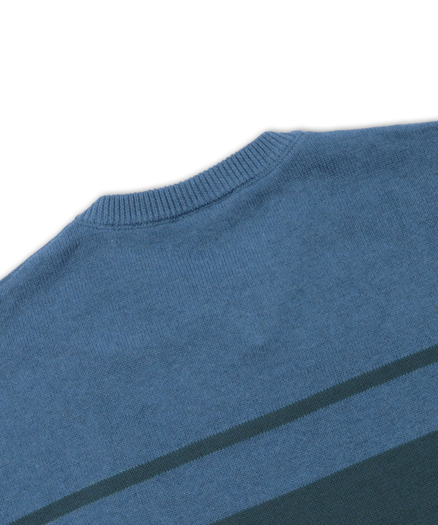 XTK175 Border V-Neck Pullover Knit (BLUE) | ファッション通販