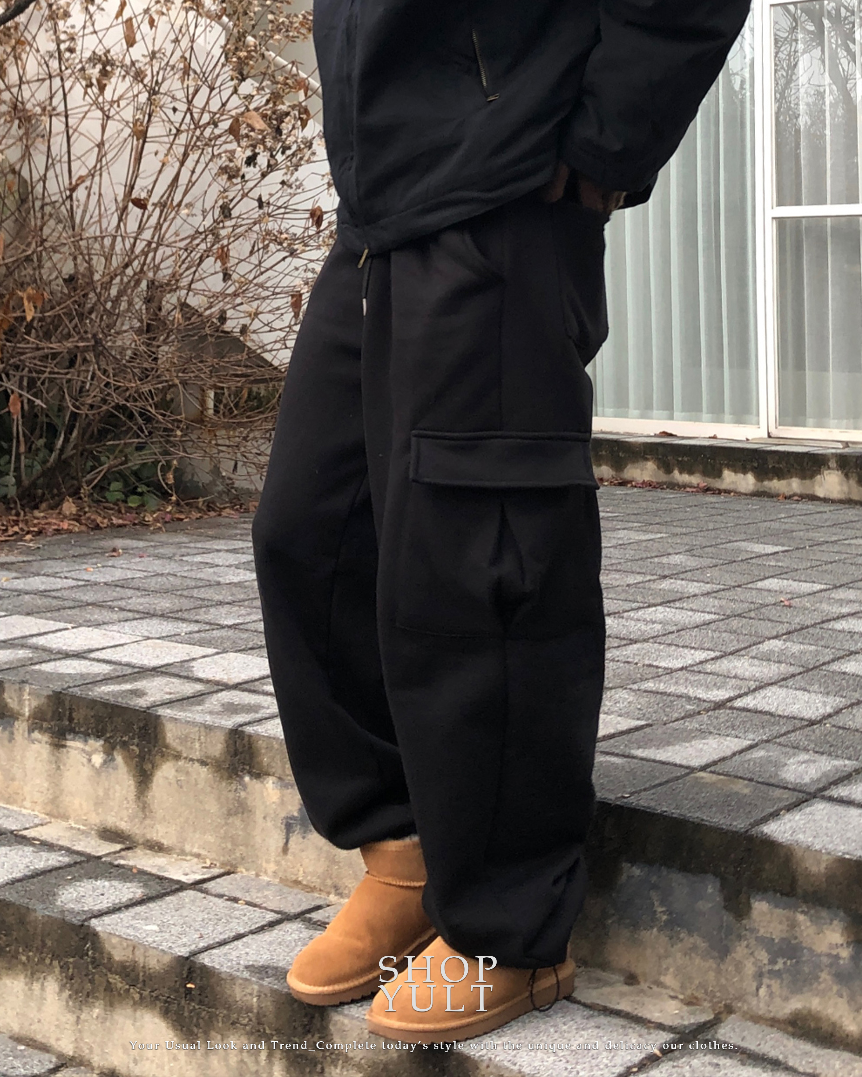 (5 color) カーゴ スウェットパンツ