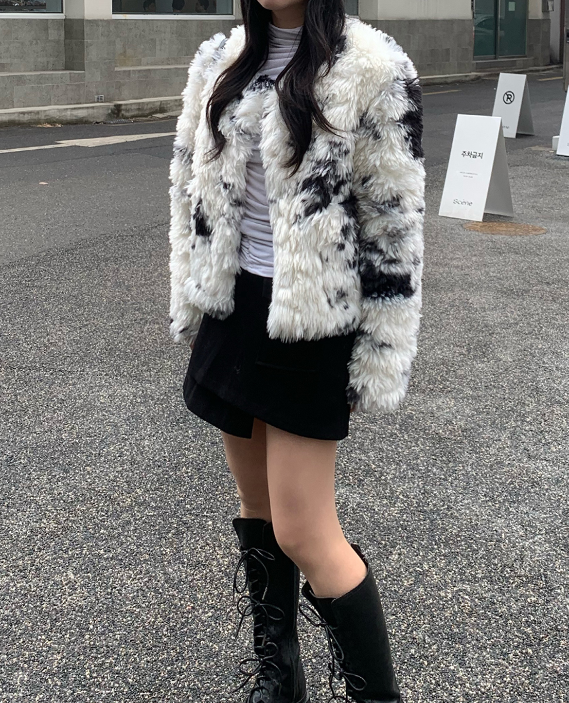アニマルクロップドブルゾン