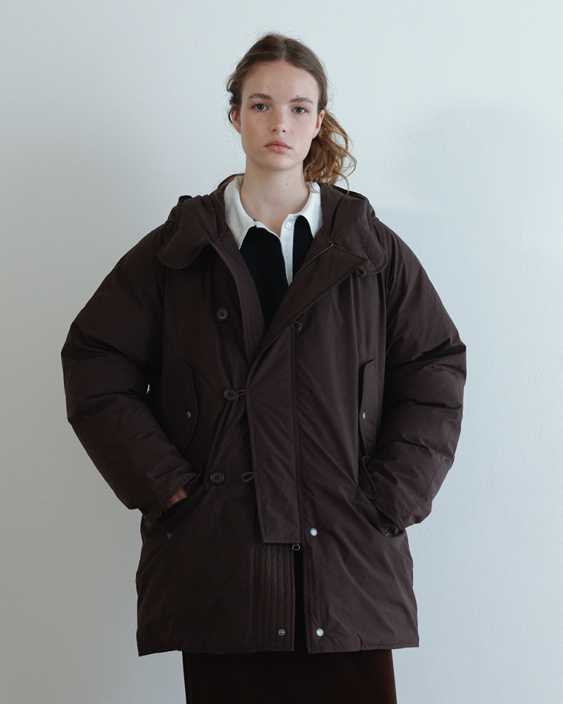 [3rd] Down Hooded Parka Jacket_Brown
