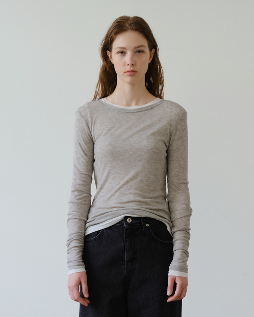 [17th] Tencel Layered T-Shirt _3 Colors