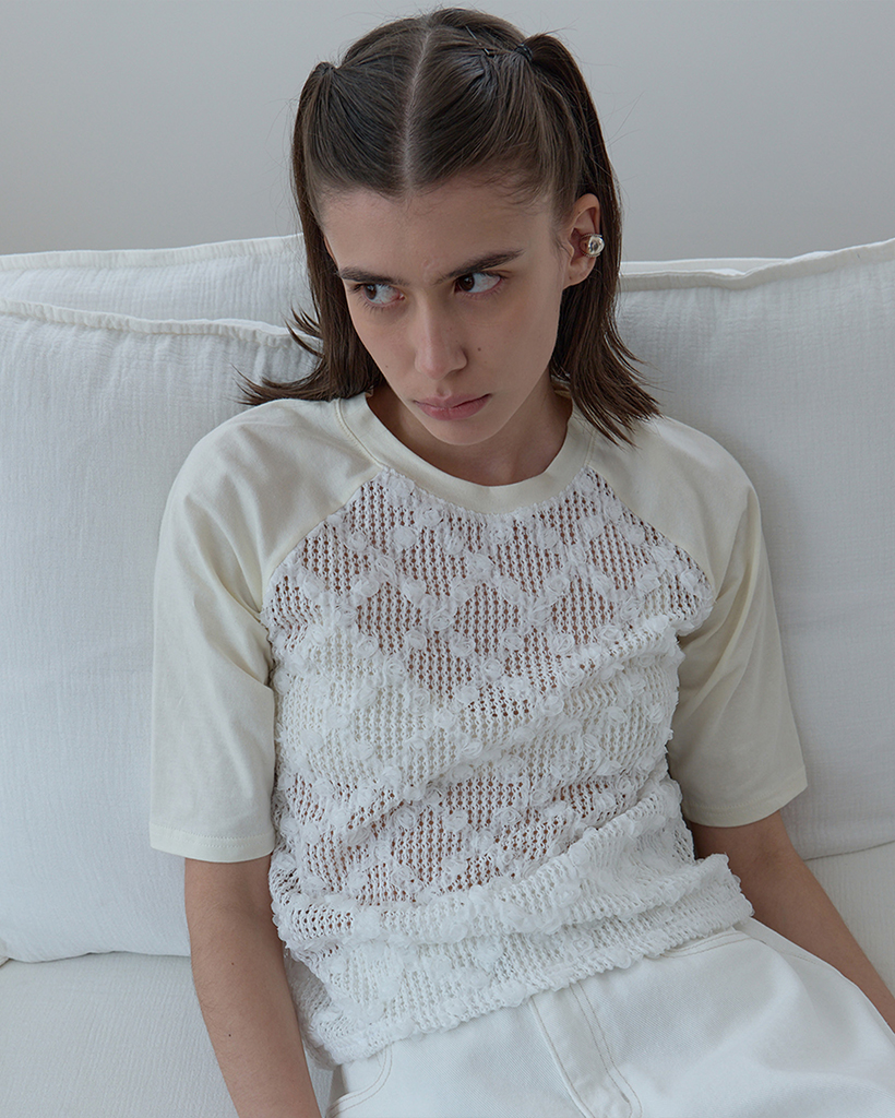 FRILL DOT SCARF_CREAM | ファッション通販サイト NUGU