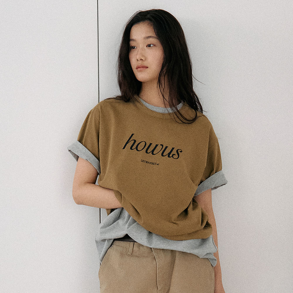 LISTENING HALF T-SHIRT (OLIVE)
