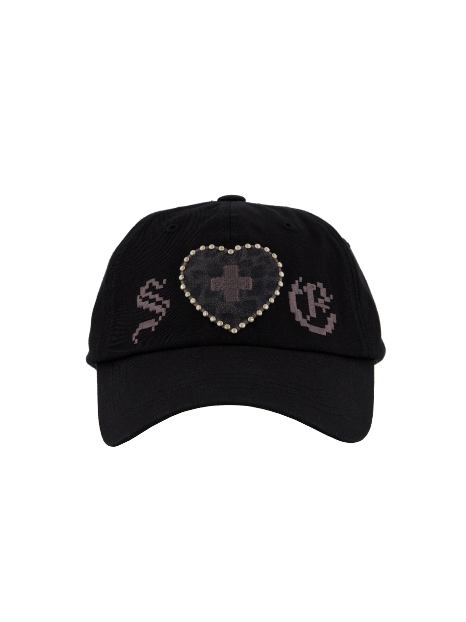 RUKAオーダーページ LEO APPLIQUE BALL CAP / BLACK | ファッション通販サイト NUGU